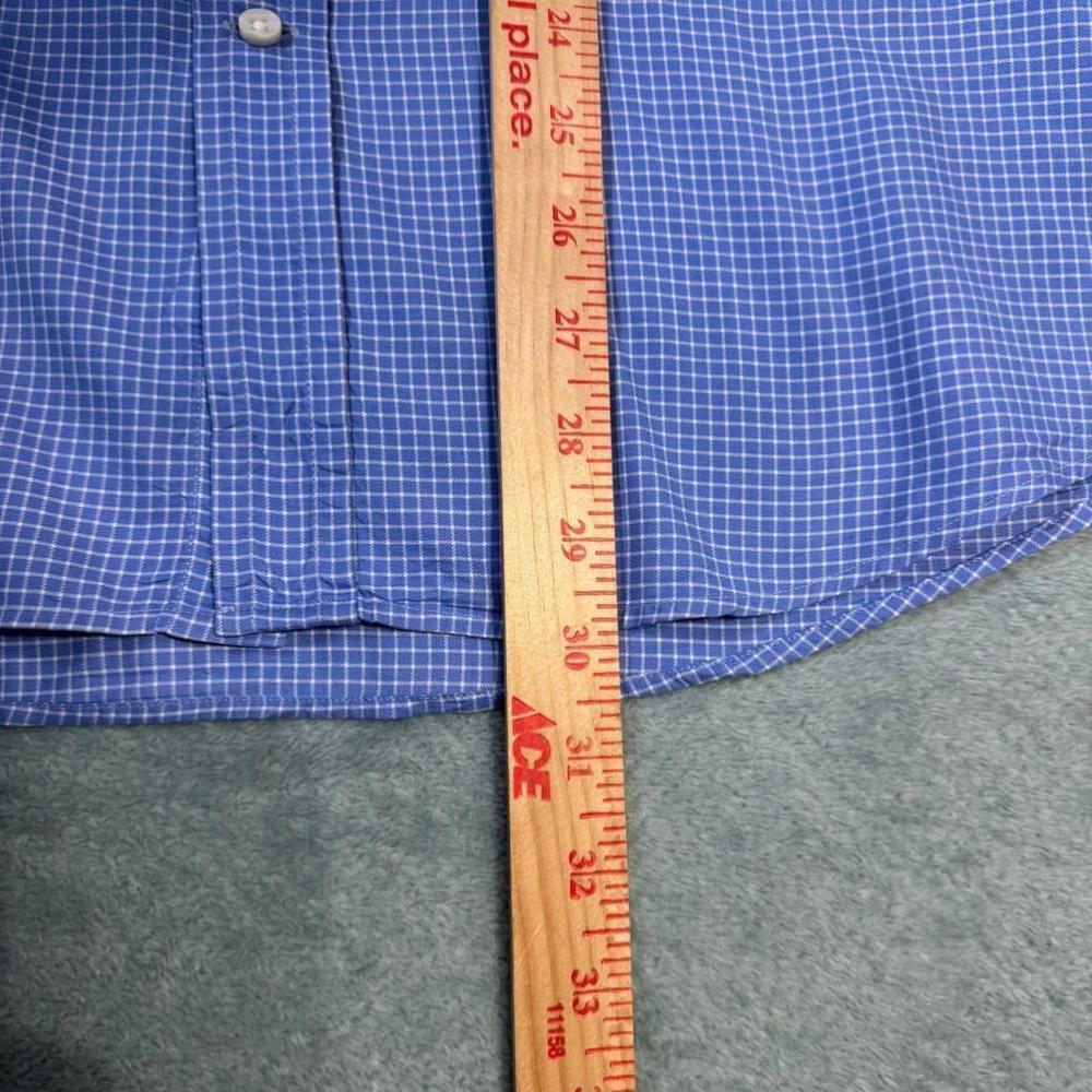 Men's Ralph Lauren  Blue Gingham Dress Shirt 16.5/ Large - Picture 7 of 9